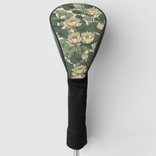 American Lotus Blume Muster Golf Headcover (Vorderseite)