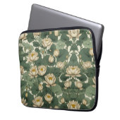 American Lotus Blume Muster Laptopschutzhülle (Vorderseite Links)