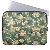 American Lotus Blume Muster Laptopschutzhülle (Vorderseite)