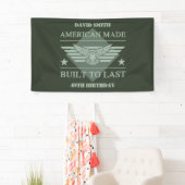 American Made 40. Geburtstag Banner (Insitu)