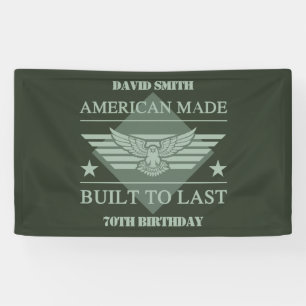 American Made 70. Geburtstag Banner