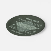 American Made 70. Geburtstag Pappteller (Schrägansicht)