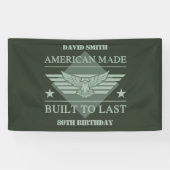 American Made 80. Geburtstag Banner (Horizontal)