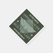 American Made 80. Geburtstag Serviette (Ecke)