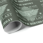 American Made 90. Geburtstag Geschenkpapier (Rolleneckpunkt)