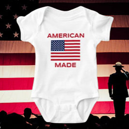 American Made Baby Bodysuit - stolz Geboren im Baby Strampler