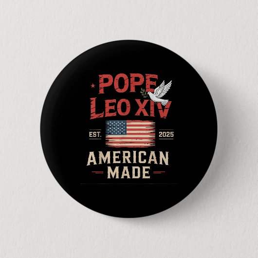 American Made First Pope Leo Xiv Christlich Robert Button (Vorderseite)