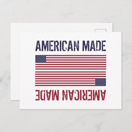 American Made, Flag der Staaten Postkarte (Vorne/Hinten)
