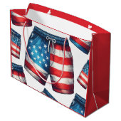 American Made Große Geschenktüte (Rückseite Schrägansicht)