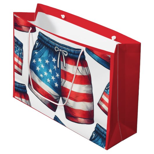 American Made Große Geschenktüte (Vorderseite Schrägansicht)