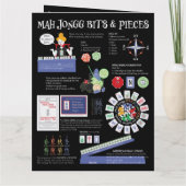 American Mah Jongg Information Card Dankeskarte (Rückseite)