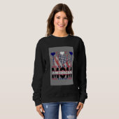 American Mama Sweatshirt - Patriotic USA Flag (Vorne ganz)