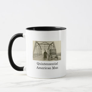 American Man Real Foto Kaffee Tasse