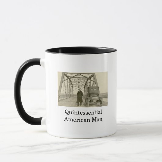 American Man Real Foto Kaffee Tasse (Links)