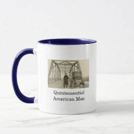 American Man Real Foto Kaffee Tasse