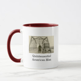 American Man Real Foto Kaffee Tasse