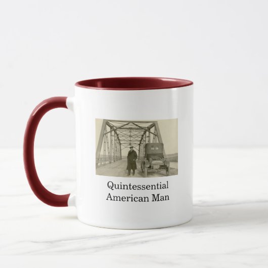 American Man Real Foto Kaffee Tasse (Links)