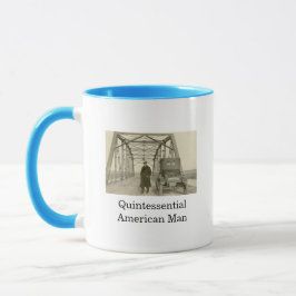 American Man Real Foto Kaffee Tasse