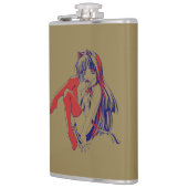 American Manga Neko Catgirl Kawaii Anime Flachmann (Links)