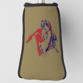 American Manga Neko Catgirl Kawaii Anime Golf Headcover