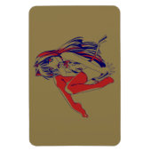 American Manga Neko Catgirl Kawaii Anime Magnet (Vertikal)