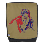 American Manga Neko Catgirl Kawaii Anime Rucksack (Vorderseite)