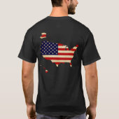 American Map Flag T-Shirt (Rückseite)