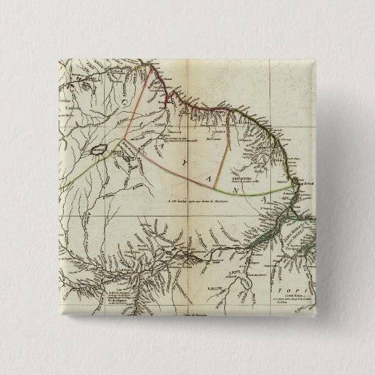 American Map Gravur Nord Button (Vorderseite)