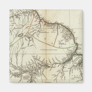 American Map Gravur Nord Magnet