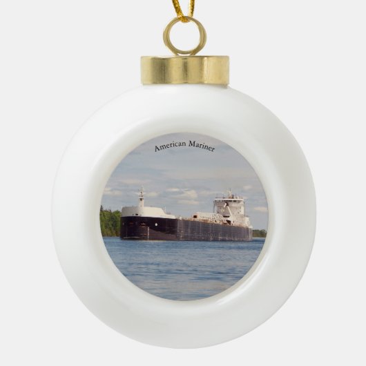American Mariner Ball oder Snowflake Ornament (Vorderseite)