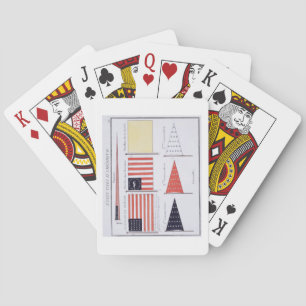 American Maritime Flags and Pennants, from a Frenc Spielkarten