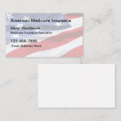 American Medicare Insurance Specialist Visitenkarte (Vorne/Hinten)