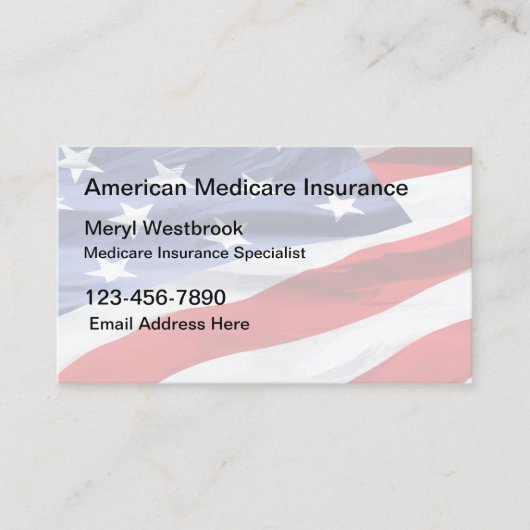 American Medicare Insurance Specialist Visitenkarte (Vorderseite)