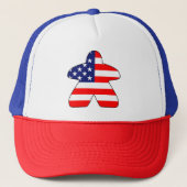 American Meeple Trucker Hat Truckerkappe (Vorderseite)