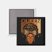 American Melanin History Queen Black African Humor Magnet (Vorderseite/Rückseite)