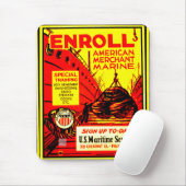American Merchant Marine-Enroll heute Spielkarte Mousepad (Mit Mouse)