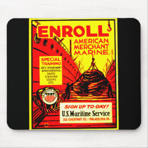 American Merchant Marine - Jetzt einschreiben ! Mousepad