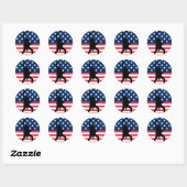 American Metal Sticker (Blatt)