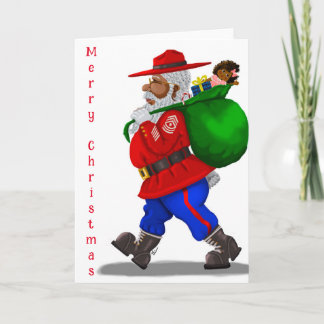 American Military Santa Greeting Card Karte
