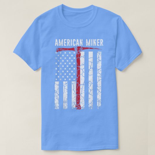 American Miner Coal Gold T-Shirt (Design vorne)