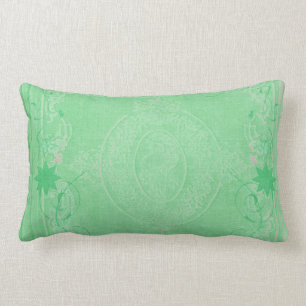 American MoJo Kissen Mintgrün Antique Scroll
