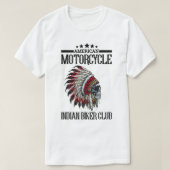American Motorrad Indian Biker Club Shirt Motorrad (Design vorne)