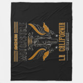 American Motorrad LA California Custom Motors Fleecedecke (Vorderseite)