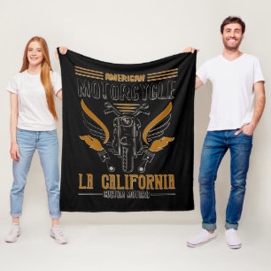 American Motorrad LA California Custom Motors Fleecedecke