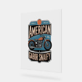 American Motorrad Vintag Acrylschild (Winkel)