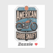 American Motorrad Vintag Aufkleber (Blatt)