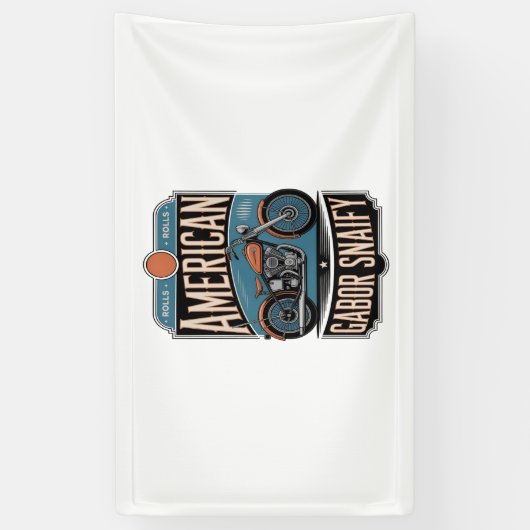American Motorrad Vintag Banner (Vertikal)