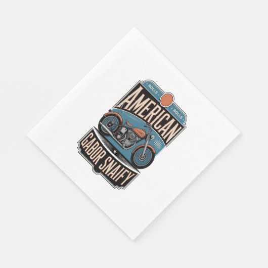 American Motorrad Vintag Serviette (Ecke)