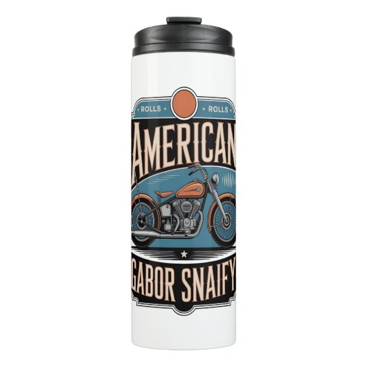 American Motorrad Vintag Thermosbecher (Vorderseite)