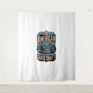 American Motorrad Vintag Wandteppich